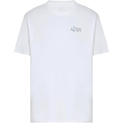 Giorgio Armani Men's Utility Edge, sustainbale, broderad logotyp, normal passform, vit, XL, Vit, XL Giorgio Armani Men's Utility Edge, sustainbale, broderad logotyp, normal passform, vit, XL, Vit, XL