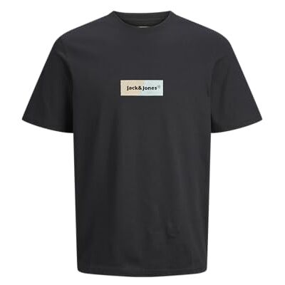 JACK & JONES Jorbronx rektangel Tee SS rund hals t-shirt, svart, M, Svart, M JACK & JONES Jorbronx rektangel Tee SS rund hals t-shirt, svart, M, Svart, M
