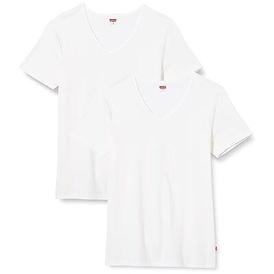 Levi's T-shirt för män (förpackning med 2), Vitt, M Levi's T-shirt för män (förpackning med 2), Vitt, M
