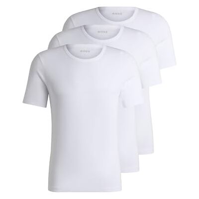 Boss T-shirt för män, vit100, S Boss T-shirt för män, vit100, S