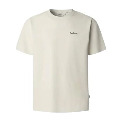 Pepe Jeans herr Contrast Connor T-shirt, beige (elfenbensvit), L Pepe Jeans herr Contrast Connor T-shirt, beige (elfenbensvit), L