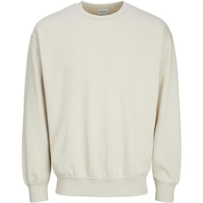 JACK & JONES JJECHARGE Sweat Crew Neck NOOS, Moonbeam, XS JACK & JONES JJECHARGE Sweat Crew Neck NOOS, Moonbeam, XS