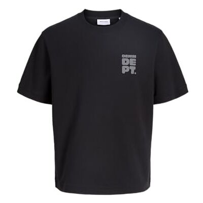 JACK & JONES Jjwinston Ss Sweat Crew Neck, svart, XS JACK & JONES Jjwinston Ss Sweat Crew Neck, svart, XS