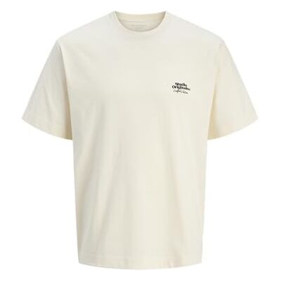 JACK & JONES Jorparos Abstract Tee Ss Crew Neck, Antik vit, M JACK & JONES Jorparos Abstract Tee Ss Crew Neck, Antik vit, M