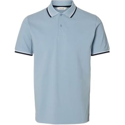SELECTED FEMME SELECTED MEN Ss Polo Ss Polo, Dammblå, L SELECTED FEMME SELECTED MEN Ss Polo Ss Polo, Dammblå, L