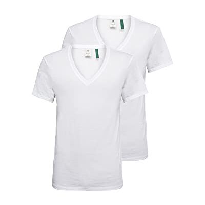G-STAR RAW basljung t-shirt för män 2-pack, Vit (vit solid D07203-2757-2020), XL G-STAR RAW basljung t-shirt för män 2-pack, Vit (vit solid D07203-2757-2020), XL