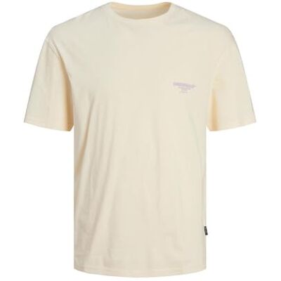 JACK & JONES JACK&JONES JORBORA varumärke Tee SS Crew Neck BLK, Buttercreme, M JACK & JONES JACK&JONES JORBORA varumärke Tee SS Crew Neck BLK, Buttercreme, M
