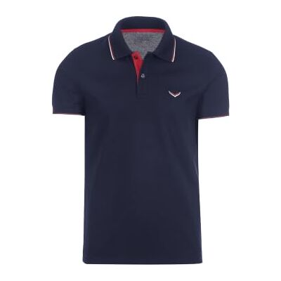 Trigema Pikétröja för män, Blå (Navy 046), L Trigema Pikétröja för män, Blå (Navy 046), L
