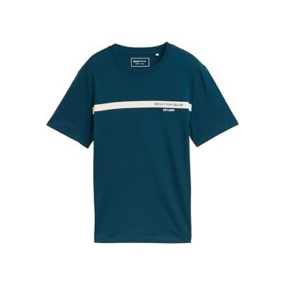 TOM TAILOR Denim T-shirt för män, 21179 – Djup Pond Green, S TOM TAILOR Denim T-shirt för män, 21179 – Djup Pond Green, S