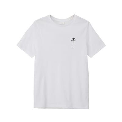 s.Oliver Pojkar t-shirt med ryggtryck, Vit 0100, L s.Oliver Pojkar t-shirt med ryggtryck, Vit 0100, L