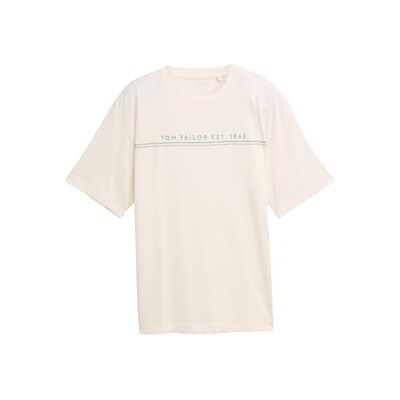 TOM TAILOR 1049336 T-tröja, 10348-Gardenia vit, L herr, 10348 Gardenia White, L TOM TAILOR 1049336 T-tröja, 10348-Gardenia vit, L herr, 10348 Gardenia White, L