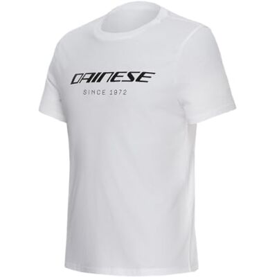 Dainese Essence Wordmark T-shirt kortärmad T-shirt med rund hals för män, Vit, S Dainese Essence Wordmark T-shirt kortärmad T-shirt med rund hals för män, Vit, S