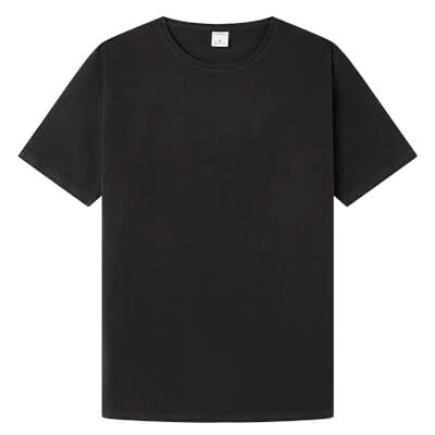 Springfield T-shirt med rund hals Lycra för män, Standard svart, L Springfield T-shirt med rund hals Lycra för män, Standard svart, L
