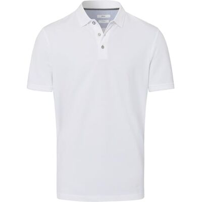 Brax Herrstil Pete U Hi-Flex: Pima Cotton pikétröja, Vit, XS Brax Herrstil Pete U Hi-Flex: Pima Cotton pikétröja, Vit, XS