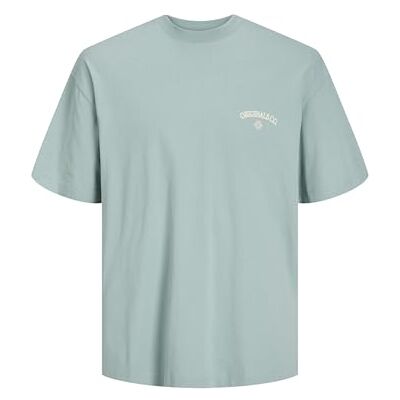 JACK & JONES JORSANTORINI Back Tee SS Crew Neck SN, Grå mist, XS JACK & JONES JORSANTORINI Back Tee SS Crew Neck SN, Grå mist, XS