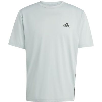 adidas Mezczyzni WORKOUT ESSENTIALS FEELREADY 3 STRIPES T-SHIRT, Wonder Sage/black, L adidas Mezczyzni WORKOUT ESSENTIALS FEELREADY 3 STRIPES T-SHIRT, Wonder Sage/black, L