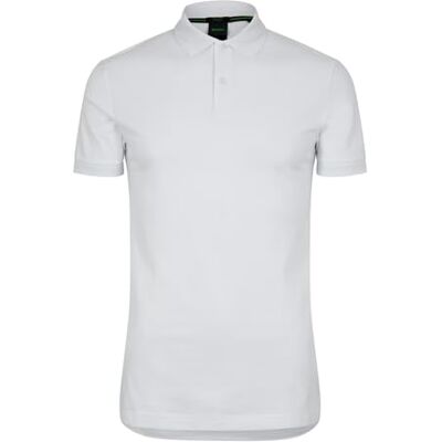 Boss Polo för män, vit100, XXL Boss Polo för män, vit100, XXL