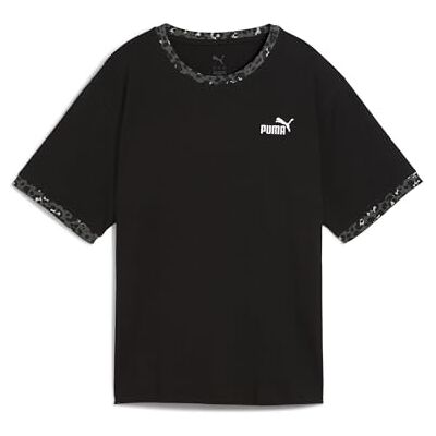 PUMA ESS grafiskt djur avslappnad t-shirt svart PUMA ESS grafiskt djur avslappnad t-shirt svart