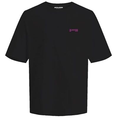 JACK & JONES Jorbradley Kyoto Tee Ss C.N Stmss25, svart, M JACK & JONES Jorbradley Kyoto Tee Ss C.N Stmss25, svart, M