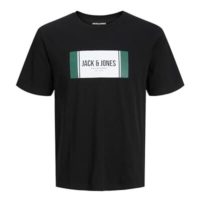 JACK & JONES Jjhayato Tee Ss Crew Neck BTS, svart, XS JACK & JONES Jjhayato Tee Ss Crew Neck BTS, svart, XS