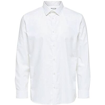 SELECTED HOMME BLACK Herr slhslimethan skjorta Ls Classic B Noos skjorta, Ljus vit, L SELECTED HOMME BLACK Herr slhslimethan skjorta Ls Classic B Noos skjorta, Ljus vit, L