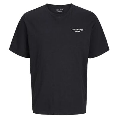 JACK & JONES Jjjeff Monokrom Tee Ss Crew Neck, svart, M JACK & JONES Jjjeff Monokrom Tee Ss Crew Neck, svart, M