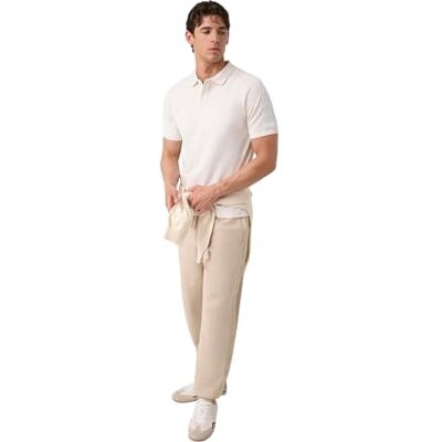 GUESS Men'sTHOR SS POLOKNIT TOPSMOUNTAIN Vit Storlek S Längd N GUESS Men'sTHOR SS POLOKNIT TOPSMOUNTAIN Vit Storlek S Längd N