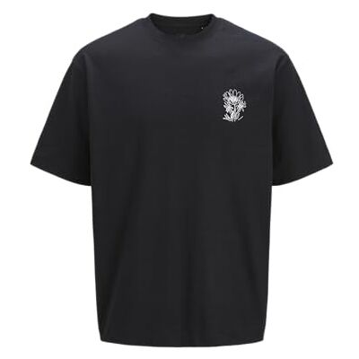 JACK & JONES Jprblafloral Ss Tee, svart, M JACK & JONES Jprblafloral Ss Tee, svart, M