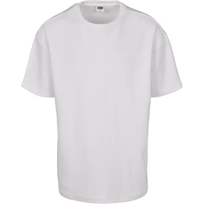 Urban Classics Män Oversized Waffle Tee, Vit, XL plus size Urban Classics Män Oversized Waffle Tee, Vit, XL plus size