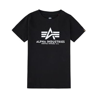Alpha Industries Basic T-Shirt För Barn Och Tonåringar Black Alpha Industries Basic T-Shirt För Barn Och Tonåringar Black