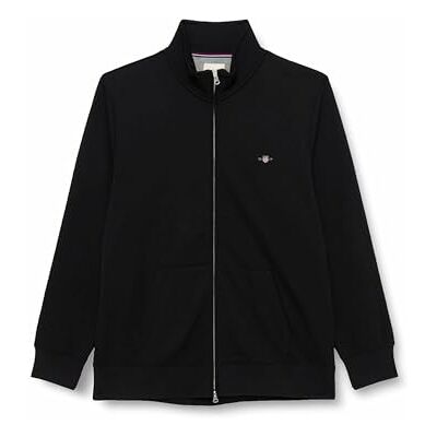 GANT Herr Reg Shield Full Zip Sweat kofta, svart, L GANT Herr Reg Shield Full Zip Sweat kofta, svart, L