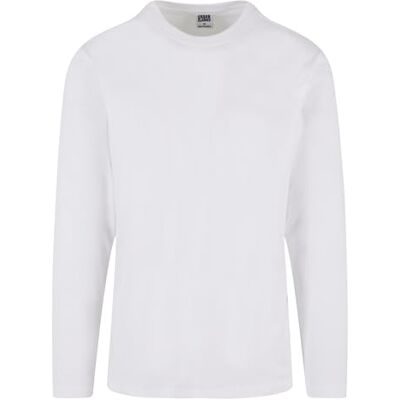 Urban Classics Långärmad skjorta för män, basic långärmad, basic långärmad skjorta för män, normal passform, bomull, Vit, XXL Urban Classics Långärmad skjorta för män, basic långärmad, basic långärmad skjorta för män, normal passform, bomull, Vit, XXL
