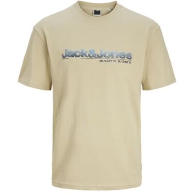 JACK & JONES JACK&JONES Jcopuff Ss Tee Crew Neck, Porslin, XL JACK & JONES JACK&JONES Jcopuff Ss Tee Crew Neck, Porslin, XL