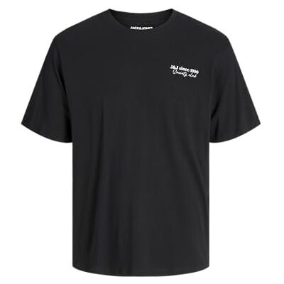 JACK & JONES Jjninety Tee Ss Crew Neck, svart, M JACK & JONES Jjninety Tee Ss Crew Neck, svart, M