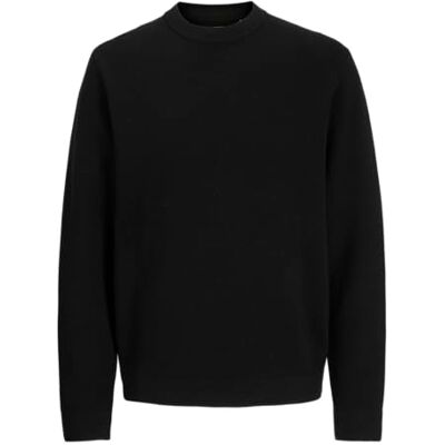 JACK & JONES Jprccmilano stitch stickad crew neck Sn, svart, M JACK & JONES Jprccmilano stitch stickad crew neck Sn, svart, M