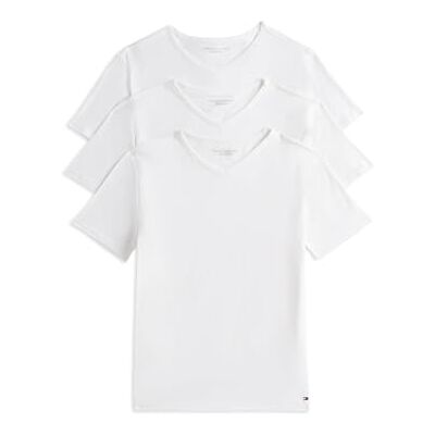 Tommy Hilfiger herr stretch VN TEE SS 3PACK S/S t-shirt, vit/vit, M, Vit/vit/vit, M Tommy Hilfiger herr stretch VN TEE SS 3PACK S/S t-shirt, vit/vit, M, Vit/vit/vit, M