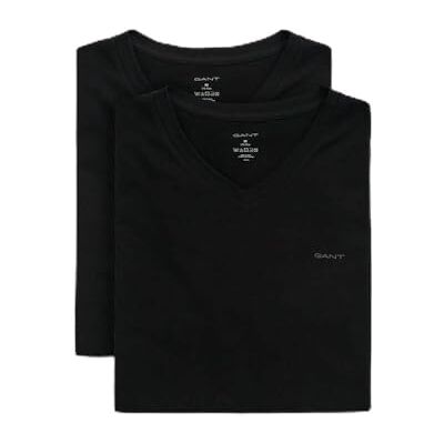 GANT V-ringad T-shirt för män 2-pack underkläder, svart, standard (2-pack), svart, one size GANT V-ringad T-shirt för män 2-pack underkläder, svart, standard (2-pack), svart, one size