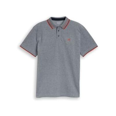 TOM TAILOR 1050778 Polo, 24571 – Navy White Two Tone Piqué, S Herr TOM TAILOR 1050778 Polo, 24571 – Navy White Two Tone Piqué, S Herr
