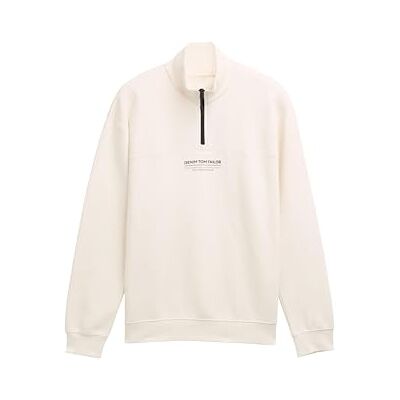 TOM TAILOR Denim herr sweatshirt, 10348 – Gardenia vit, XXL TOM TAILOR Denim herr sweatshirt, 10348 – Gardenia vit, XXL