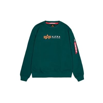 Alpha Industries herr Alpha Label tröja, Force Green, L, Force Green, L Alpha Industries herr Alpha Label tröja, Force Green, L, Force Green, L