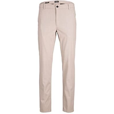 JACK & JONES Herr Jpstollie Jjbenji DEK Noos chinobyxor, Beige/detalj: check, 31W x 30L JACK & JONES Herr Jpstollie Jjbenji DEK Noos chinobyxor, Beige/detalj: check, 31W x 30L
