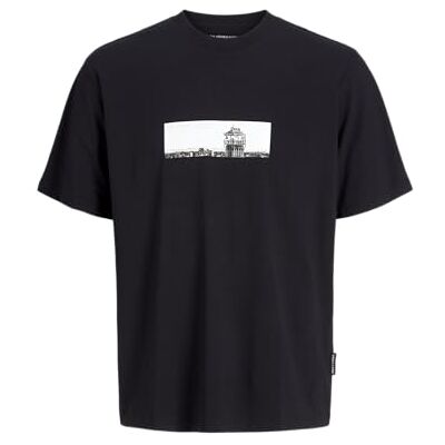 JACK & JONES Jcopacer foto branding Tee Ss Crew Neck, svart, M JACK & JONES Jcopacer foto branding Tee Ss Crew Neck, svart, M