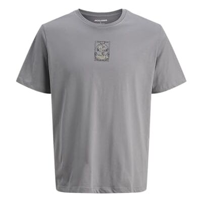 JACK & JONES Jjkento Tee Ss Crew Neck, Ultimate Grey, M JACK & JONES Jjkento Tee Ss Crew Neck, Ultimate Grey, M
