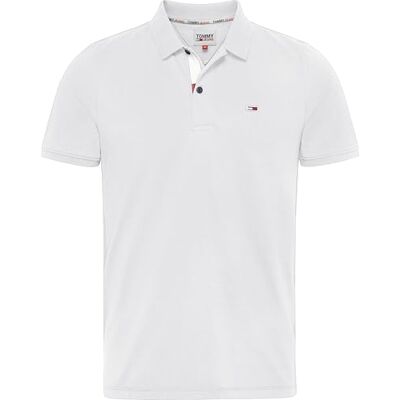Tommy Jeans Tommy Hilfiger Herr DM0DM15370 Pikétröja, Vit, XL Tommy Jeans Tommy Hilfiger Herr DM0DM15370 Pikétröja, Vit, XL