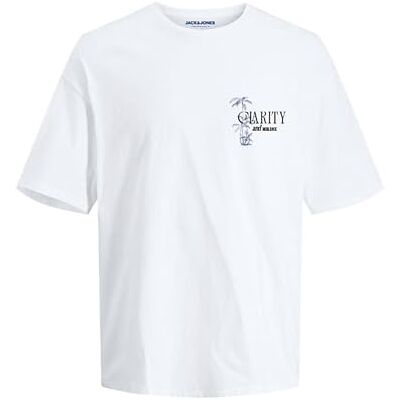 JACK & JONES Jorbradley Clarity Tee Ss C.N Stmss25, Ljus vit, S JACK & JONES Jorbradley Clarity Tee Ss C.N Stmss25, Ljus vit, S