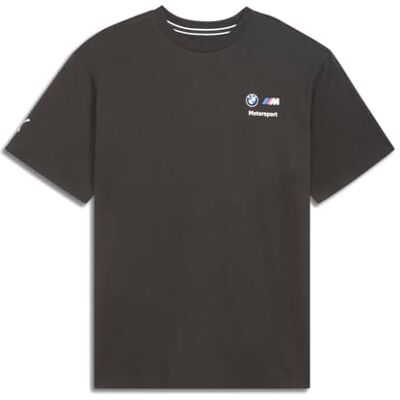 PUMA BMW M Motorsports staplad logotyp t-shirt för män, Svart Fh24, XXL PUMA BMW M Motorsports staplad logotyp t-shirt för män, Svart Fh24, XXL