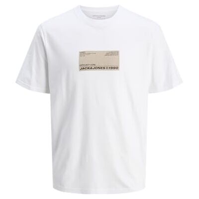 JACK & JONES JACK&JONES JCOTERRAIN Tee SS Crew Neck FST, Ljus vit, M JACK & JONES JACK&JONES JCOTERRAIN Tee SS Crew Neck FST, Ljus vit, M