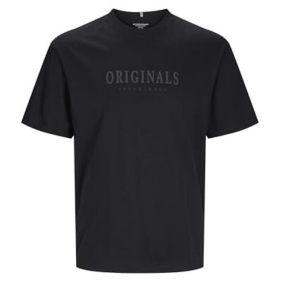 JACK & JONES JACK&JONES Jorfrederiksberg Tee Ss Crew Neck Noos, svart, S JACK & JONES JACK&JONES Jorfrederiksberg Tee Ss Crew Neck Noos, svart, S