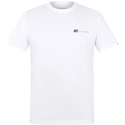 Berghaus T-shirt för män fram och bak, ren vit, M Berghaus T-shirt för män fram och bak, ren vit, M
