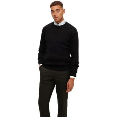 SELECTED HOMME SELETED HOMME SLHBERG Cable Crew Neck NOOS, svart, XXL SELECTED HOMME SELETED HOMME SLHBERG Cable Crew Neck NOOS, svart, XXL